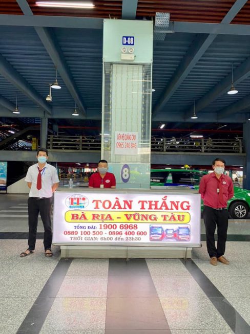 Quầy vé của Toàn Thắng tại sân bay Tân Sơn Nhất