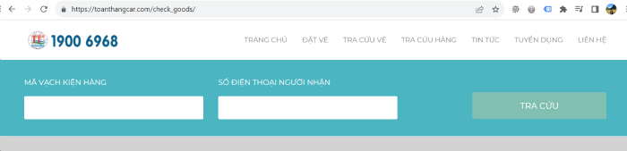 Website xe Toàn Thắng